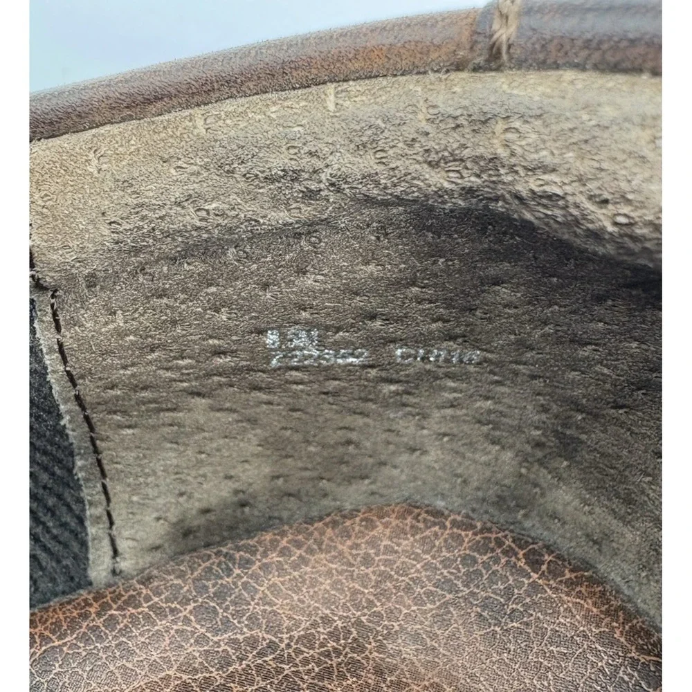 B.O.C. Born Daphnis Clogs‎ Women's Size 8.5 Brown Leather Knit Trim Slip On Shoe - Picture 6 of 9